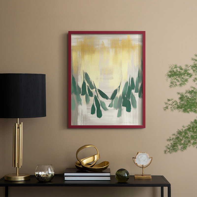 «Christmas Holiday Art», reproduction encadrée CCLI - Bois massif, H 30 po x l 24 po, Rouge