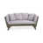 Coussin gris / cadre gris est en rupture de stock