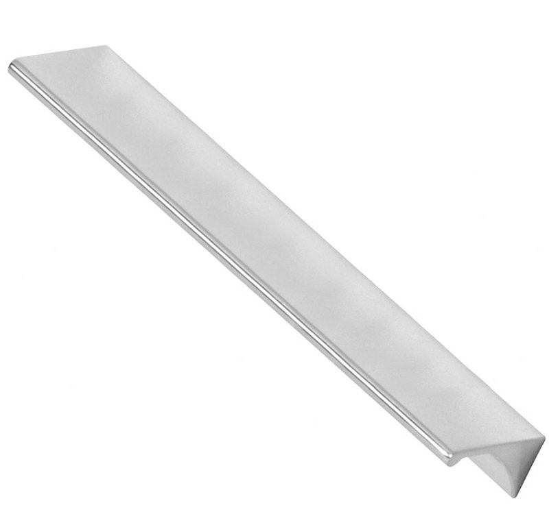 Poignée à rebords, Chrome poli, 8"