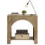 Table d'appoint à 2 niveaux en bois avec design arqué innovant-122720181
