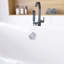 67 po X 30 po Baignoire de trempage autoportante en acrylique blanc brillant