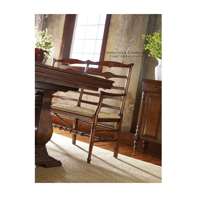 Country Farmhouse Solid Wood Bench