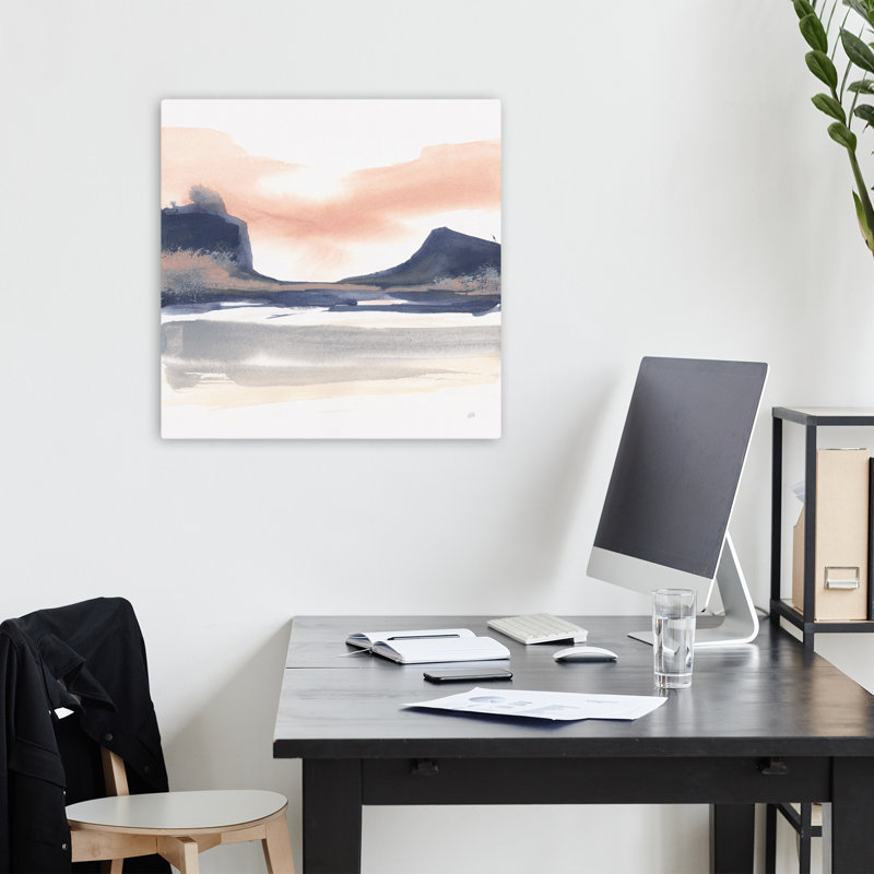 Dusk Dunes Iii, art abstrait contemporain, H 18 po x l 18 po