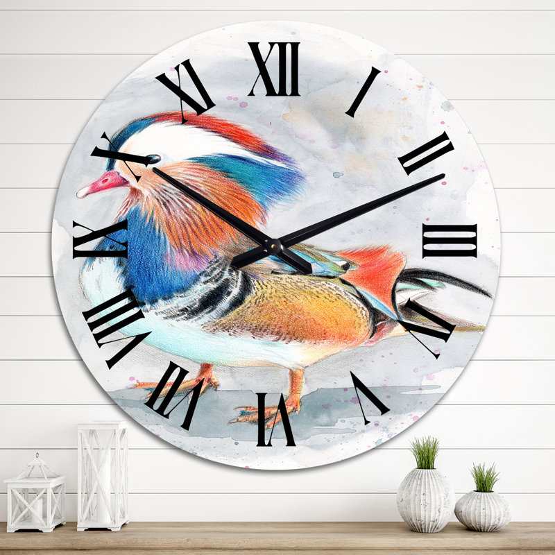 Horloge murale colorée, Surdimensionné