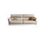 Canapé standard en cuir véritable blanc crème-395616564