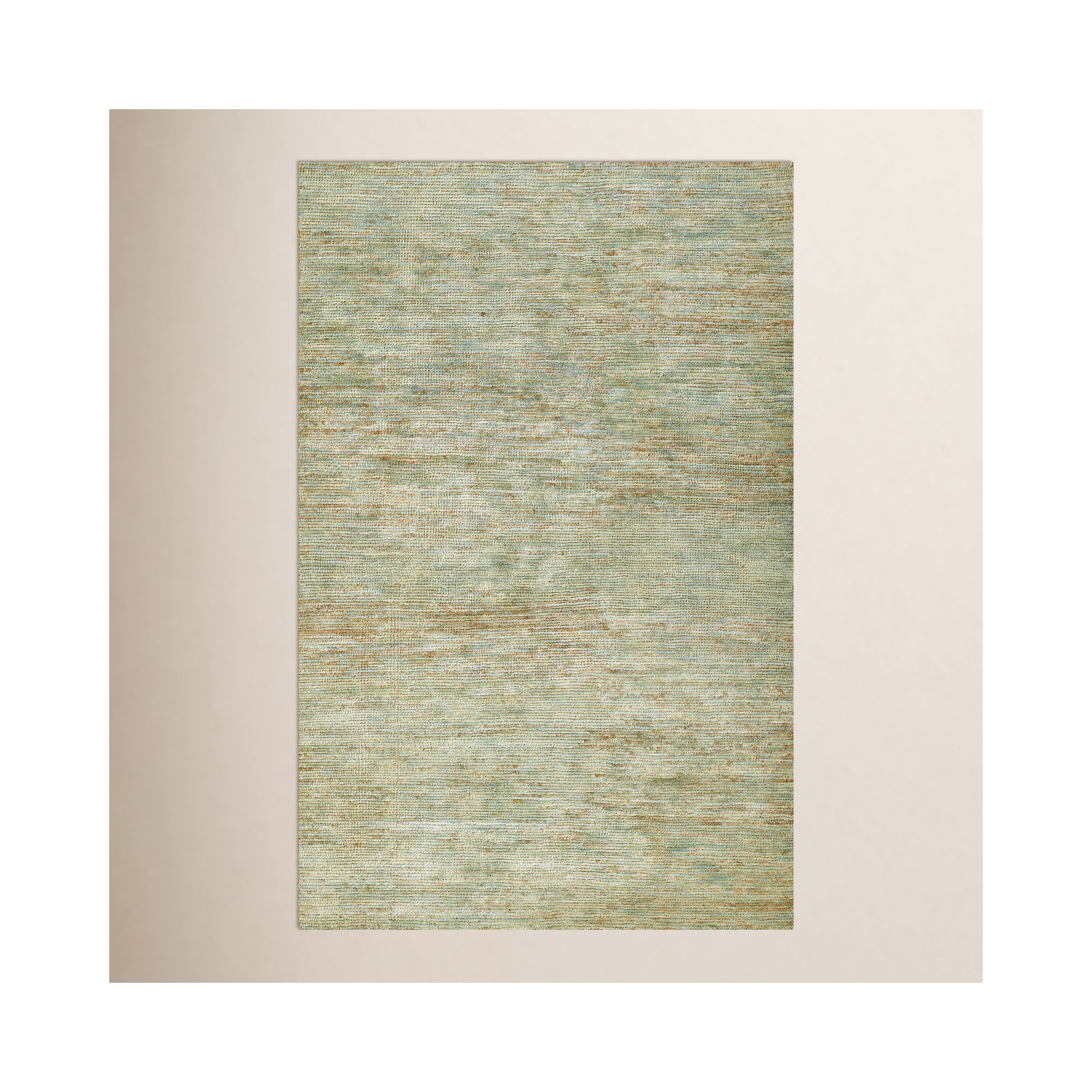 Sarina Handmade Green Rug, Rectangle 9' x 12'