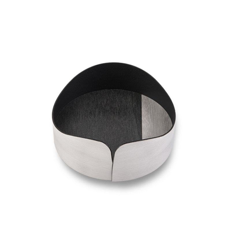 LIGNIS® Nelumbo Wood Sweet Bowl, White/Grey