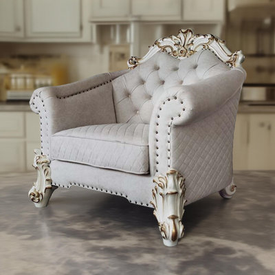 Fauteuil capitonné H 48 po Haskard