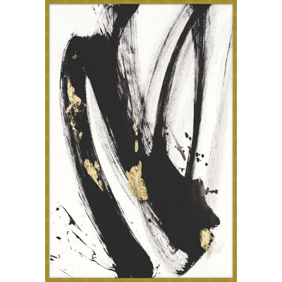 Gilded Strokes 4 Framed Print