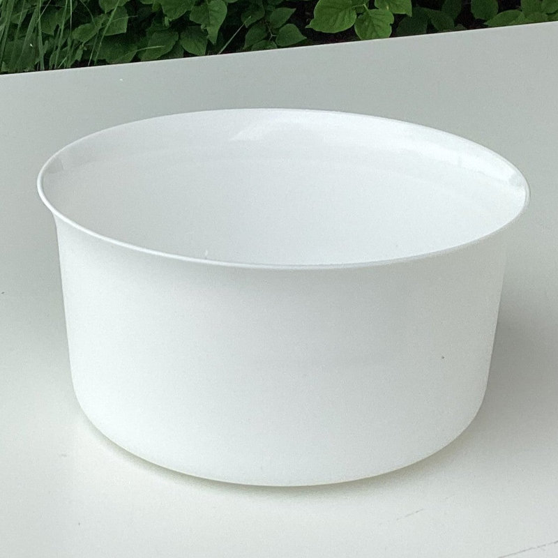 Pot à fleurs blanc, H 7,5 po x l 7,5 po x P 6,1 po