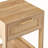 15.75" Rattan End Table With Drawer