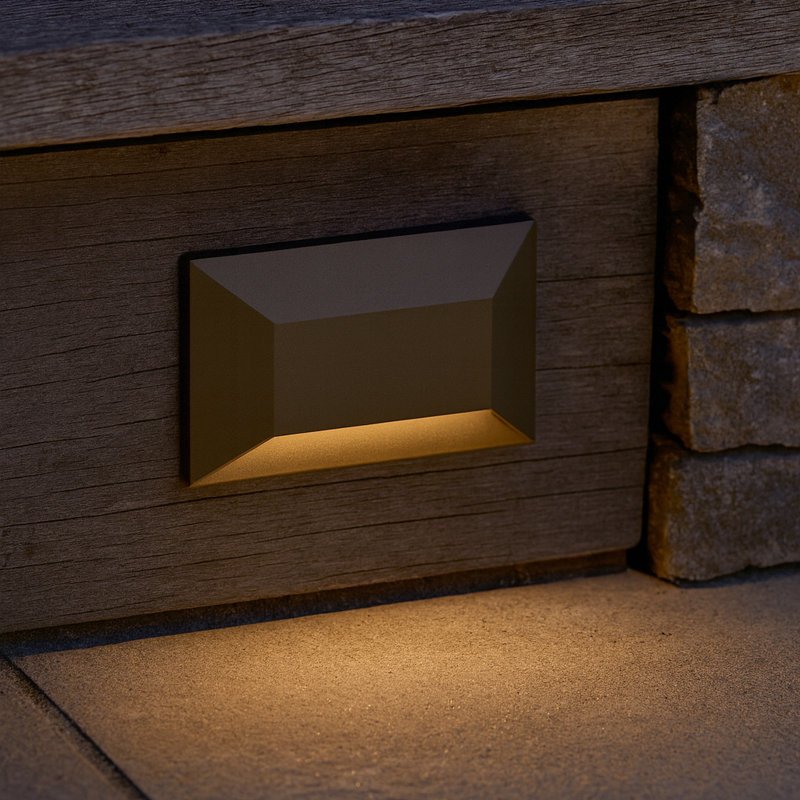 Hinkley Nuvi Rectangular Deck Sconce, Brown