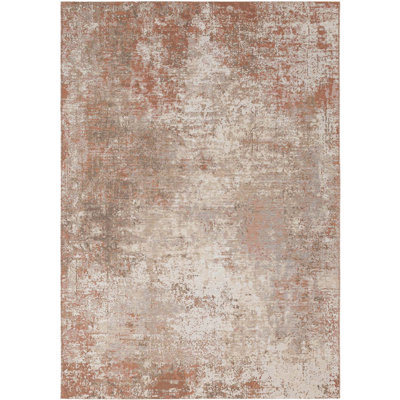 Abstract Wool Flatweave Area Rug