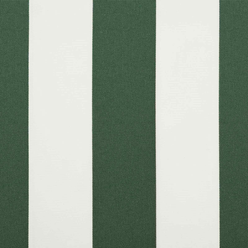 VidaXL Polyester Cover Retractable Patio Awning, 400cm W x 300cm D, Green/White/Black
