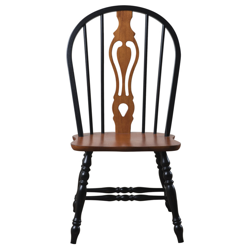Chaise d'appoint Azizi, Noir antique / cerisier