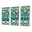 Aztec Geometrics - ensemble d'art moderne sur toile encadrée moderne de 3-1039028208-1039028222