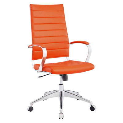 Modway Vinyl Jive Ribbed High Back Executive Office Chair