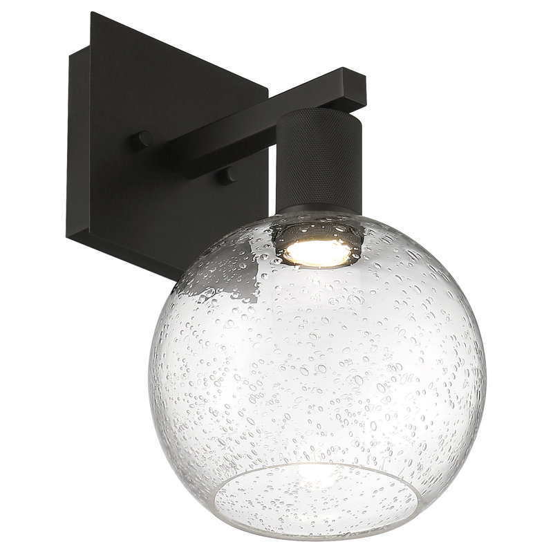 Southglenn Steel Armed Sconce, Matte Black