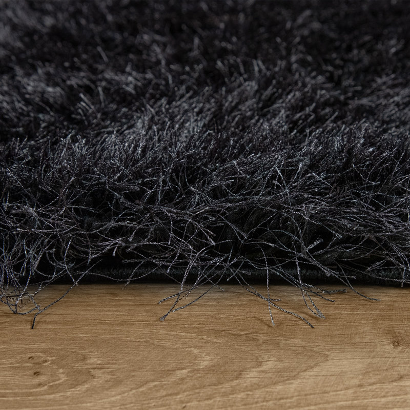 Brannon Solid Colour Shag Area Rug, Rectangle 200 x 290cm