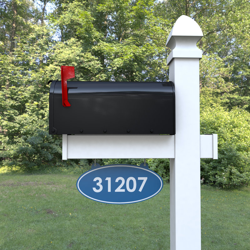 Boîte aux lettres l 28 po x H 72 po, Bleu