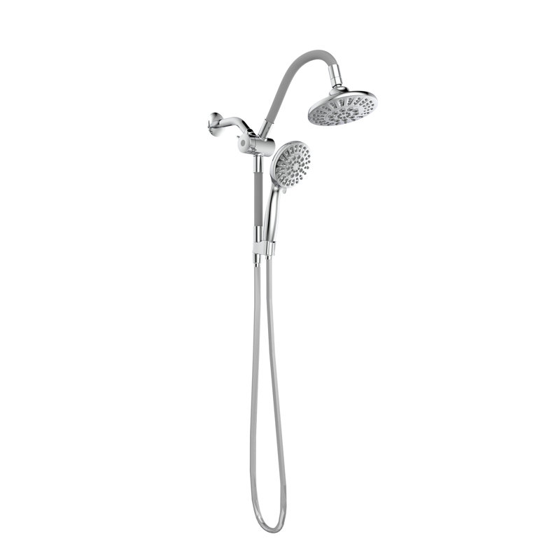Belanger Retrofit Massage/Jet Dual Shower Head, Polished Chrome