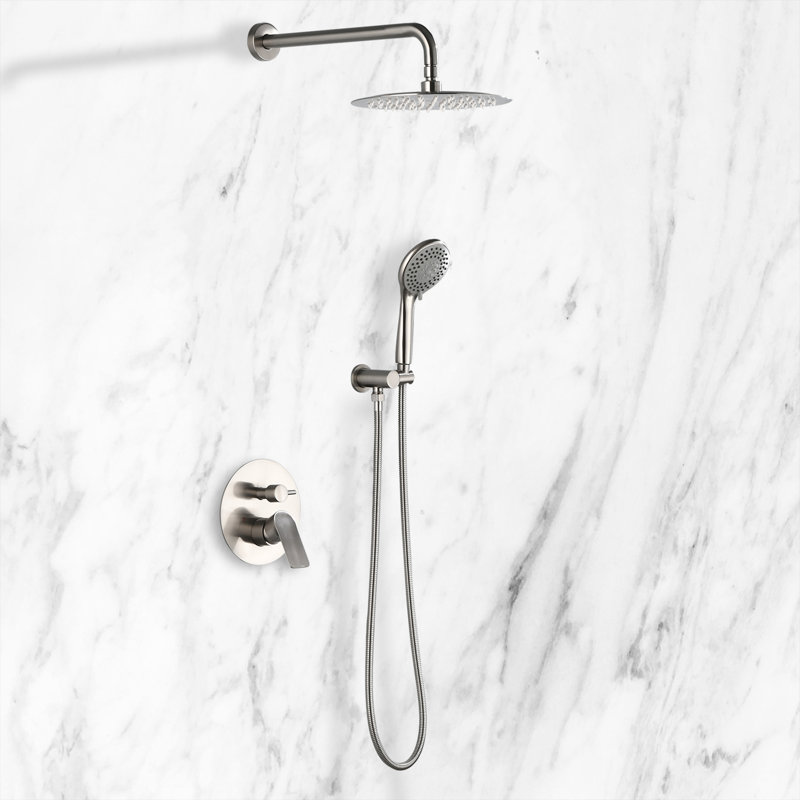 All-In-One Kit with Rough in-Valve, Brushed Nickel