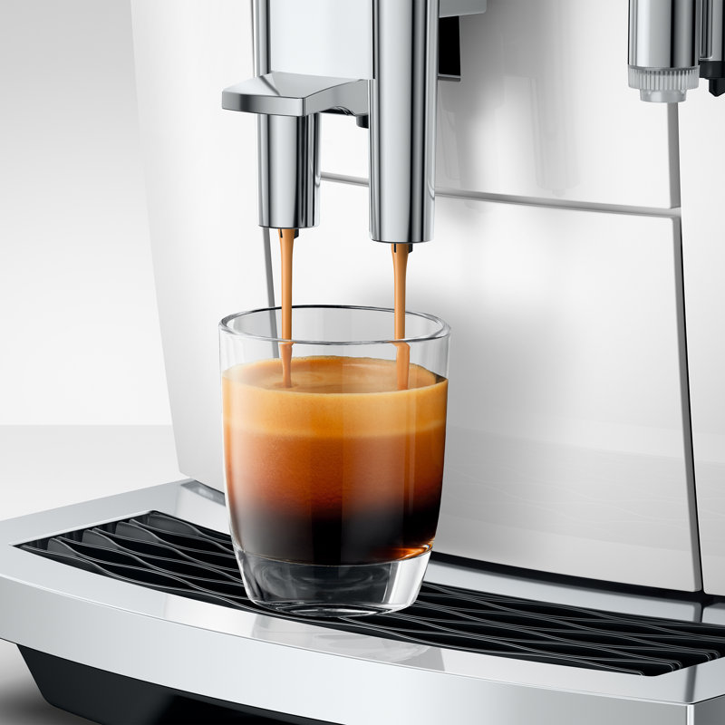 E10 Piano White Coffee and Espresso Machine