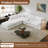 Upholstered Cloud Sofa, 5 Seater Cloud Couch Modular Sectional Sofa with Ottoman and Removable Cover Deep Seat Couch for Living Room Bedroom