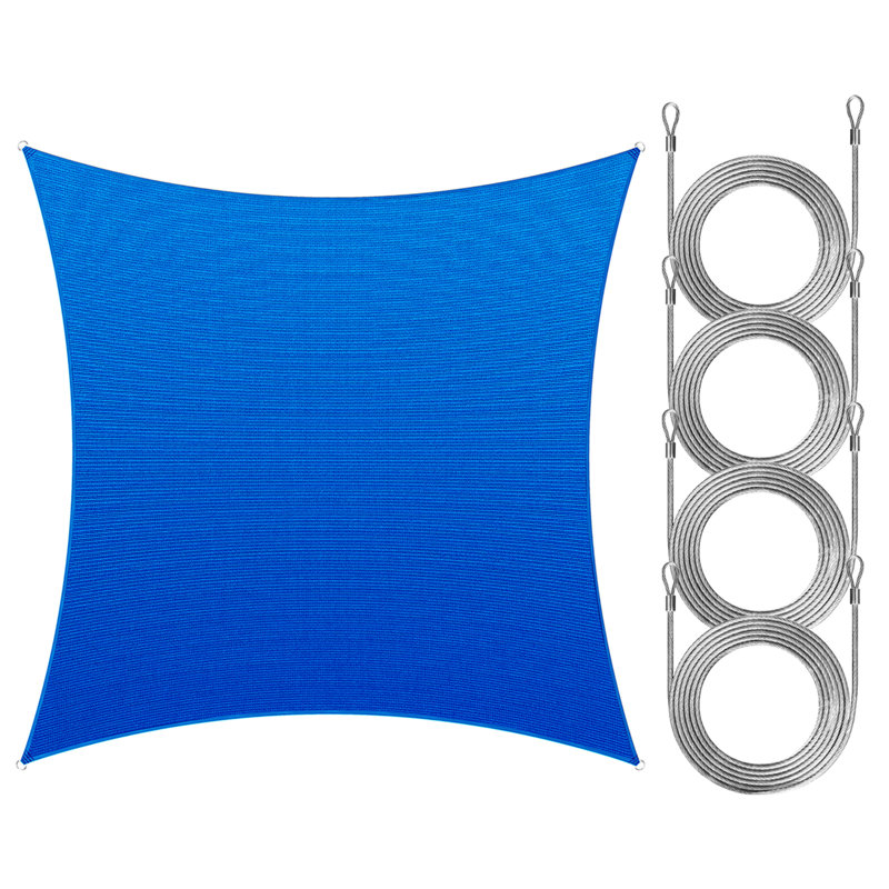 Voile d'ombrage rectangulaire Royal Shade, Bleu, 16 pi x 16 pi
