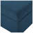 Navy Blue Tufted Waffle Stitch Storage Ottoman with Lift-Top Lid - 31 Inch Square Fabric Footrest for Living Room