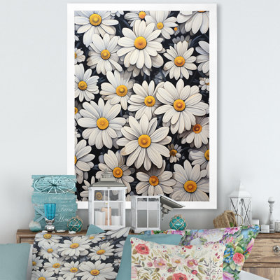 " White Daisy Meadow Elegance VII "