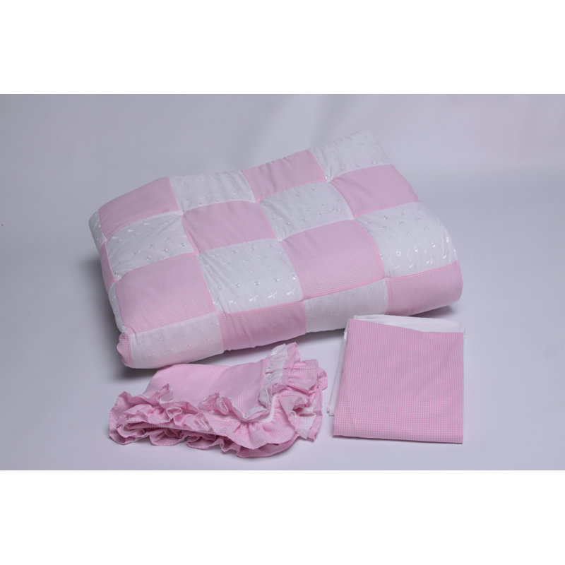 Ensemble de literie enfant 4 pièces Encinal, Rose