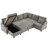 U-shaped Sofa with Ample Storage Space-117582037