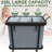 Extra Large Fashion Laundry Sorter 3 Section With Lid, Rolling Laundry Basket Hamper With Handle,(230L/Gray-3 Setion)-791751531