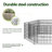 vidaXL Gabion Basket Hexagonal, Galvanized Steel Gabion Planter, High Load Capacity-1691371725