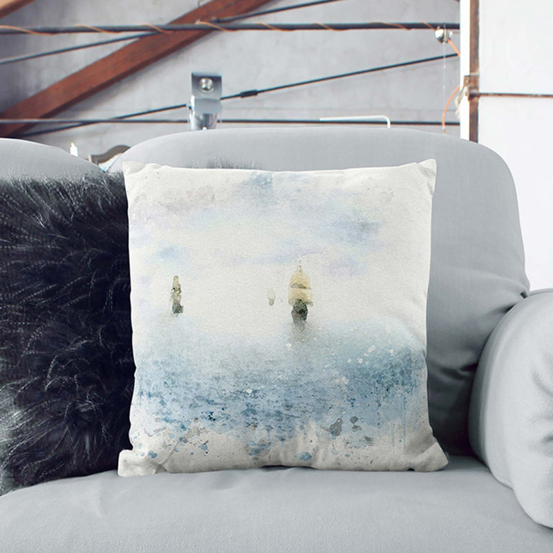 Square Throw Cushion, 40cm H x 40cm W x 15cm D