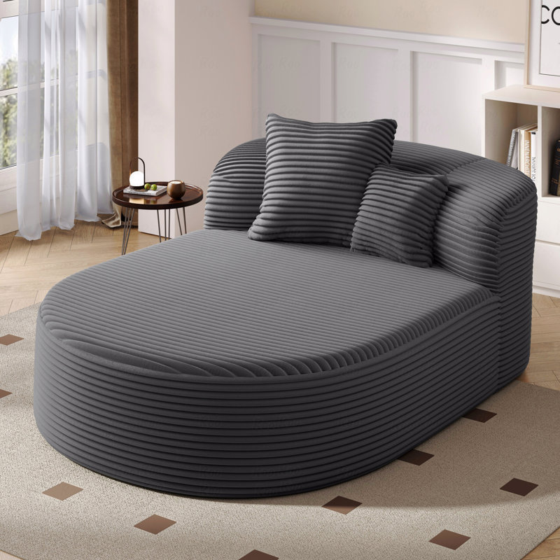 Canapé Boneless Couch, méridienne moderne Canapé Boneless Couch, Gris