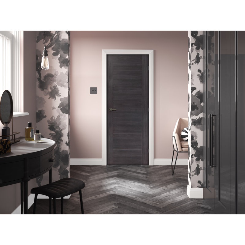 Internal Laminate White Grey Palermo, 204cm H x 72.6cm W x 4cm D