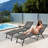 Shoucair Outdoor Metal Chaise Lounge-318215277