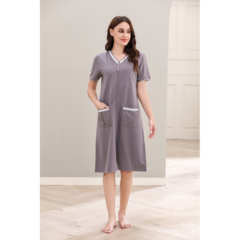 Peignoir Atonvale, M, Gris foncé