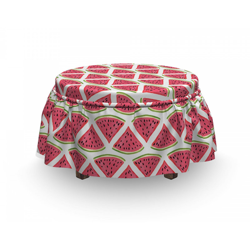 Box Cushion Ottoman Slipcover