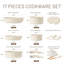 Prower 17 - Piece Cookware Set