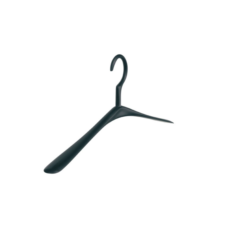 Kira Plastic Standard Hanger for Dress/Shirt/Sweater, Black