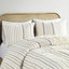 Housse de couette multicolore 100% coton avec chenille - pour le charme, la fermeture à boutons, la literie confortable