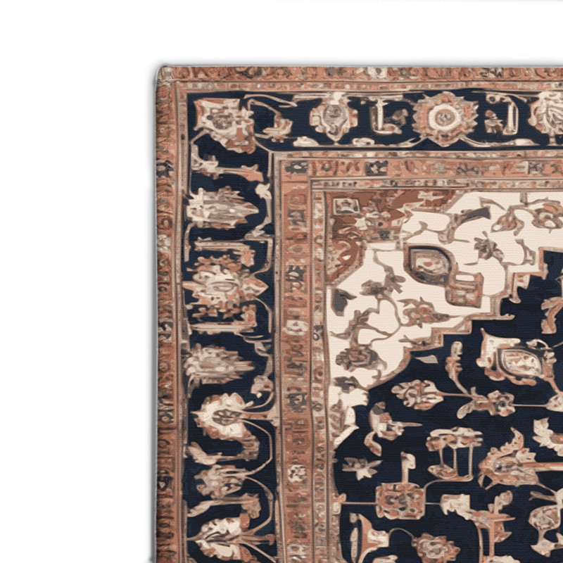 Tapis d'intérieur et d'extérieur brun Persian, Rectangulaire 2 pi x 3 pi