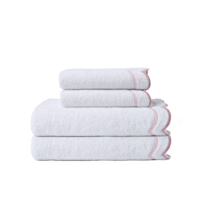 Peri Home Scallop 2 Bath + 2 Hand Towel Set