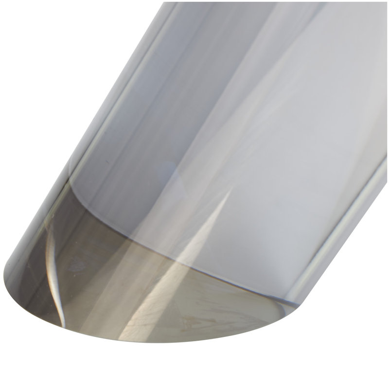 Silver Glass Pyramid Shaped Non-Skid Bookends, Set of 2