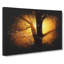 Tree At Sunset Vol.5 Paint Splash - Wrapped Canvas-64018261