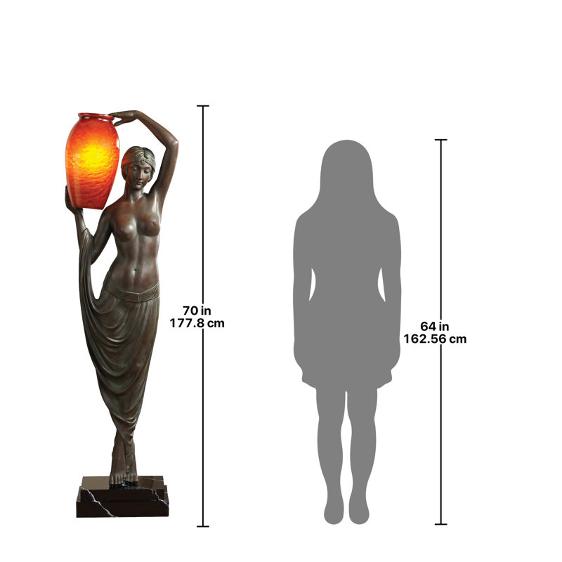 Lampe sur pied 70 po Art Deco