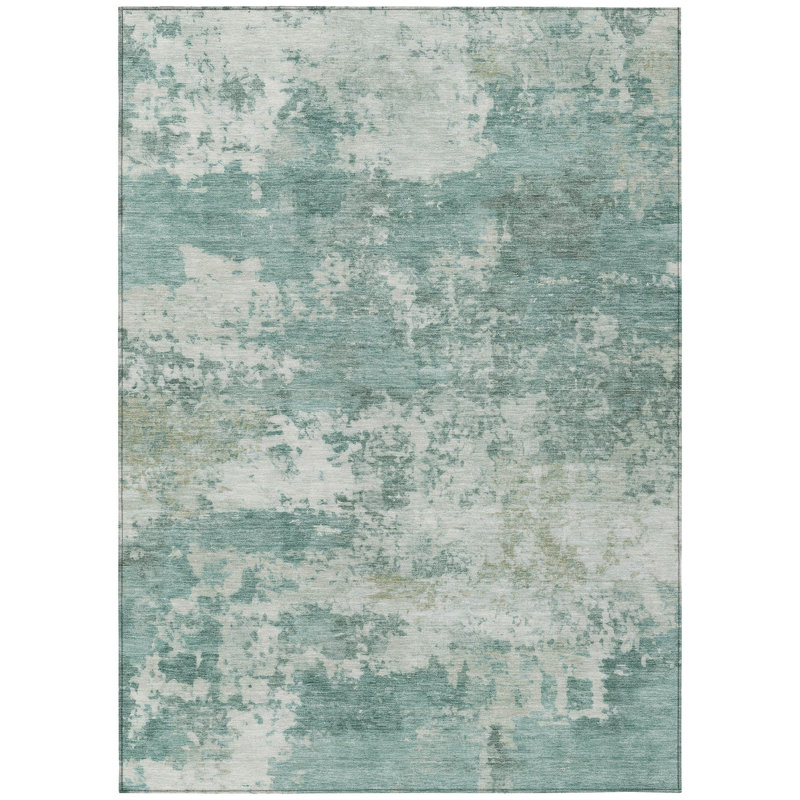 Machine Washable Indoor/Outdoor Wagenen ACN2366 Abstract Rug, Rectangle 10' x 14'